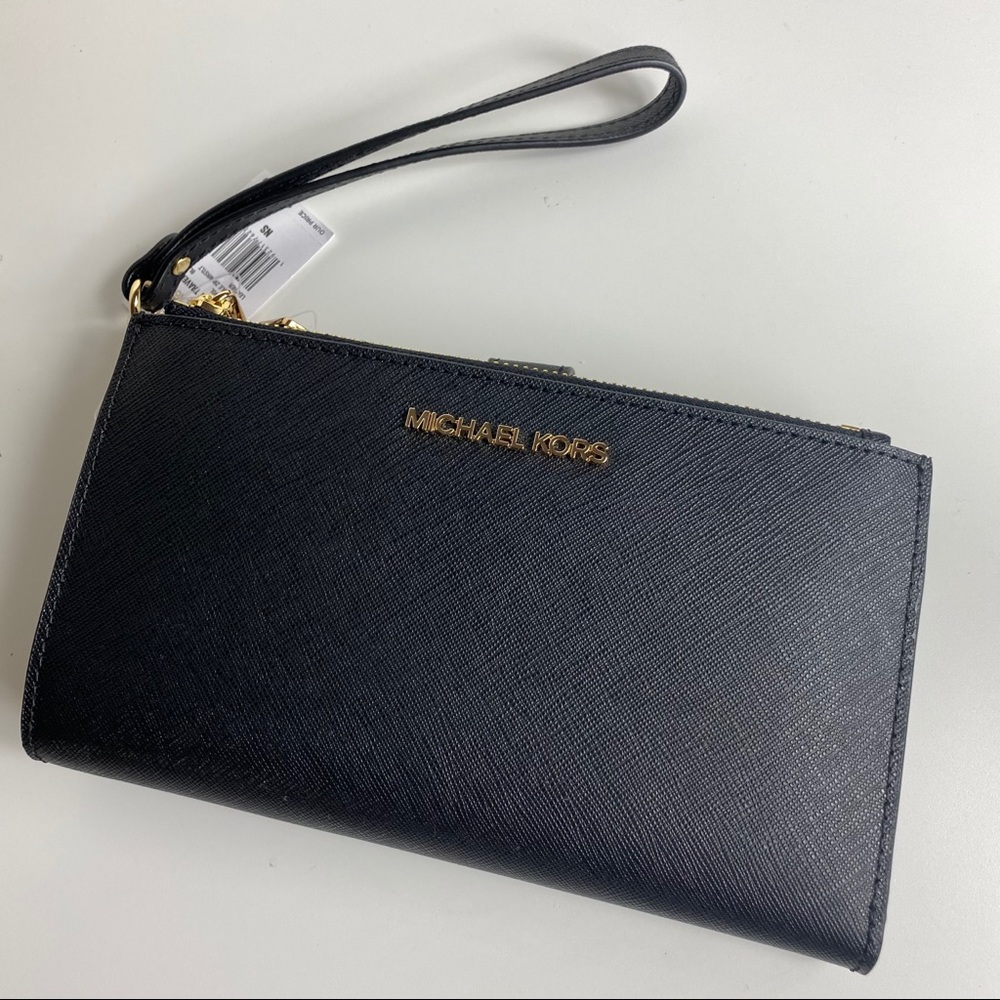 MICHAEL KORS JETSET TRAVEL DOUBLE ZIP WRISTLET